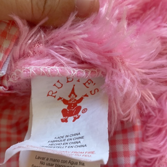 6-12 month baby girl pink fuzzy bunny 2 piece - Picture 2 of 5